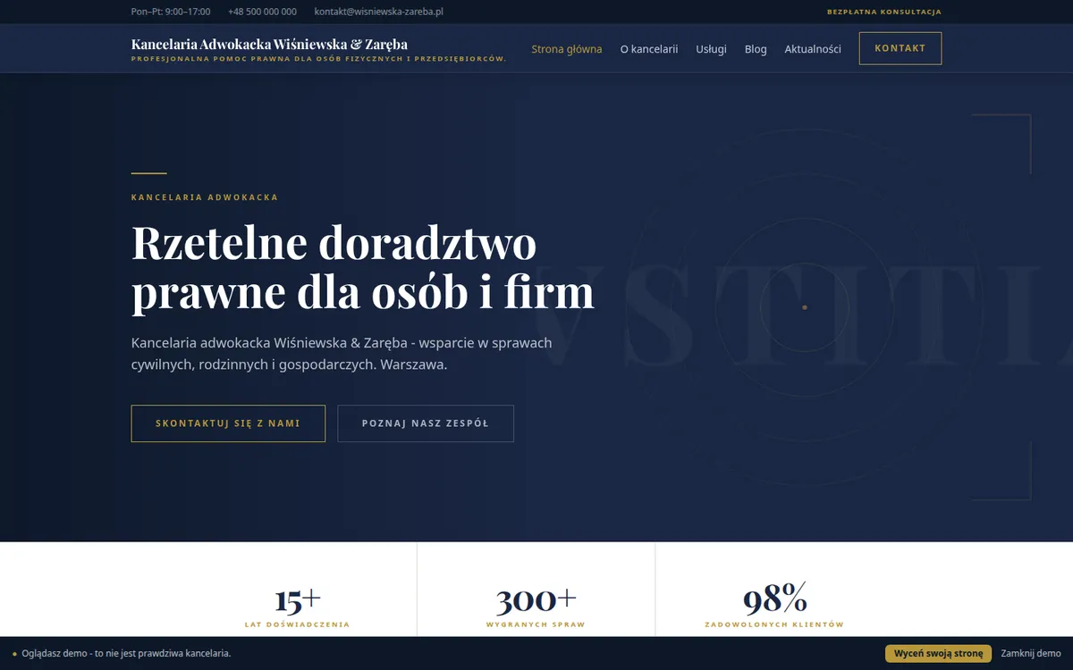 Podgląd strony stronadlaprawnika.com.pl